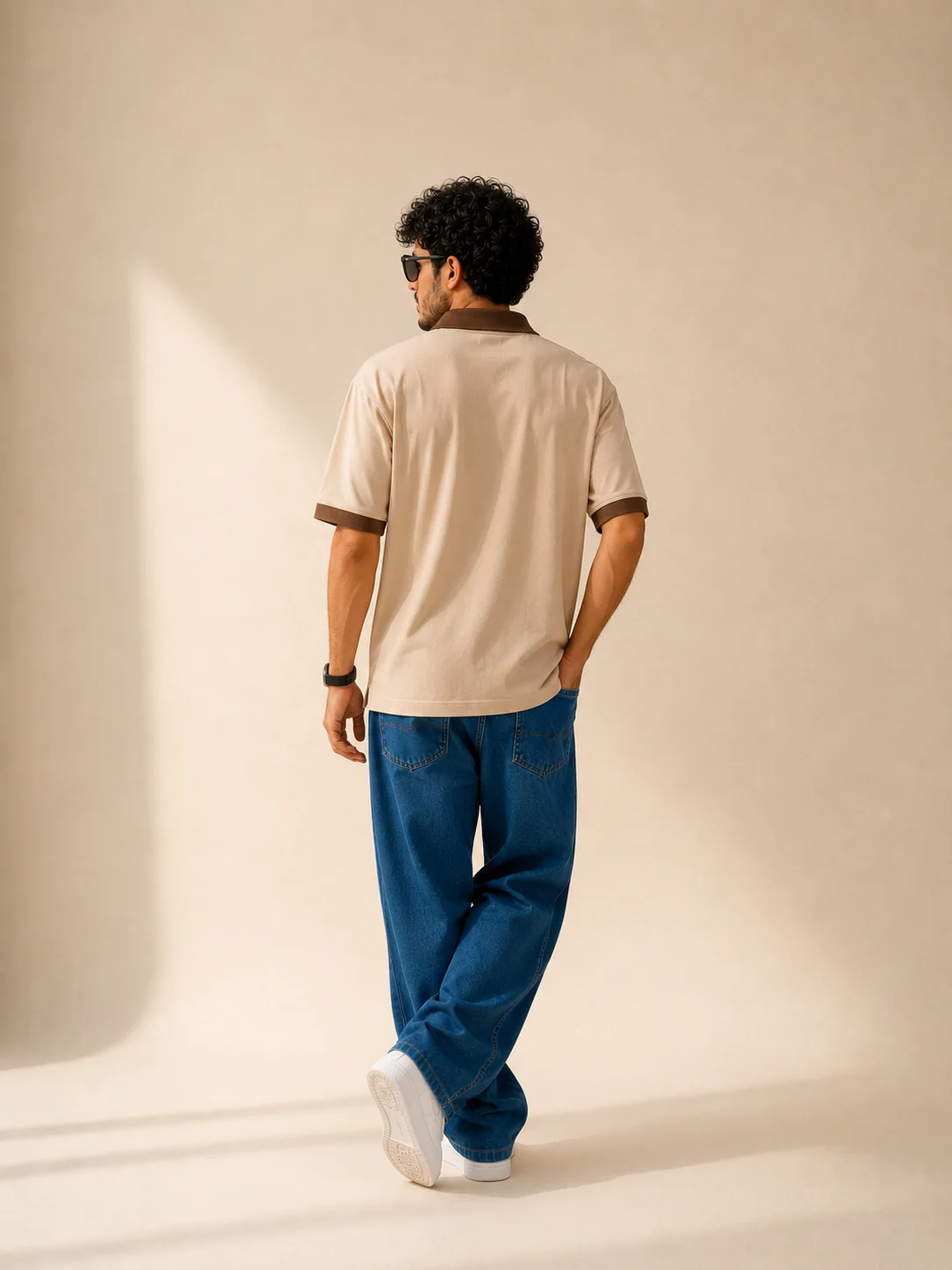 Contrast collar polo, photo 3 of 6