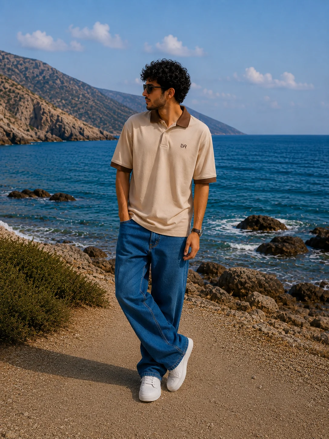 Contrast collar polo, photo 4 of 6