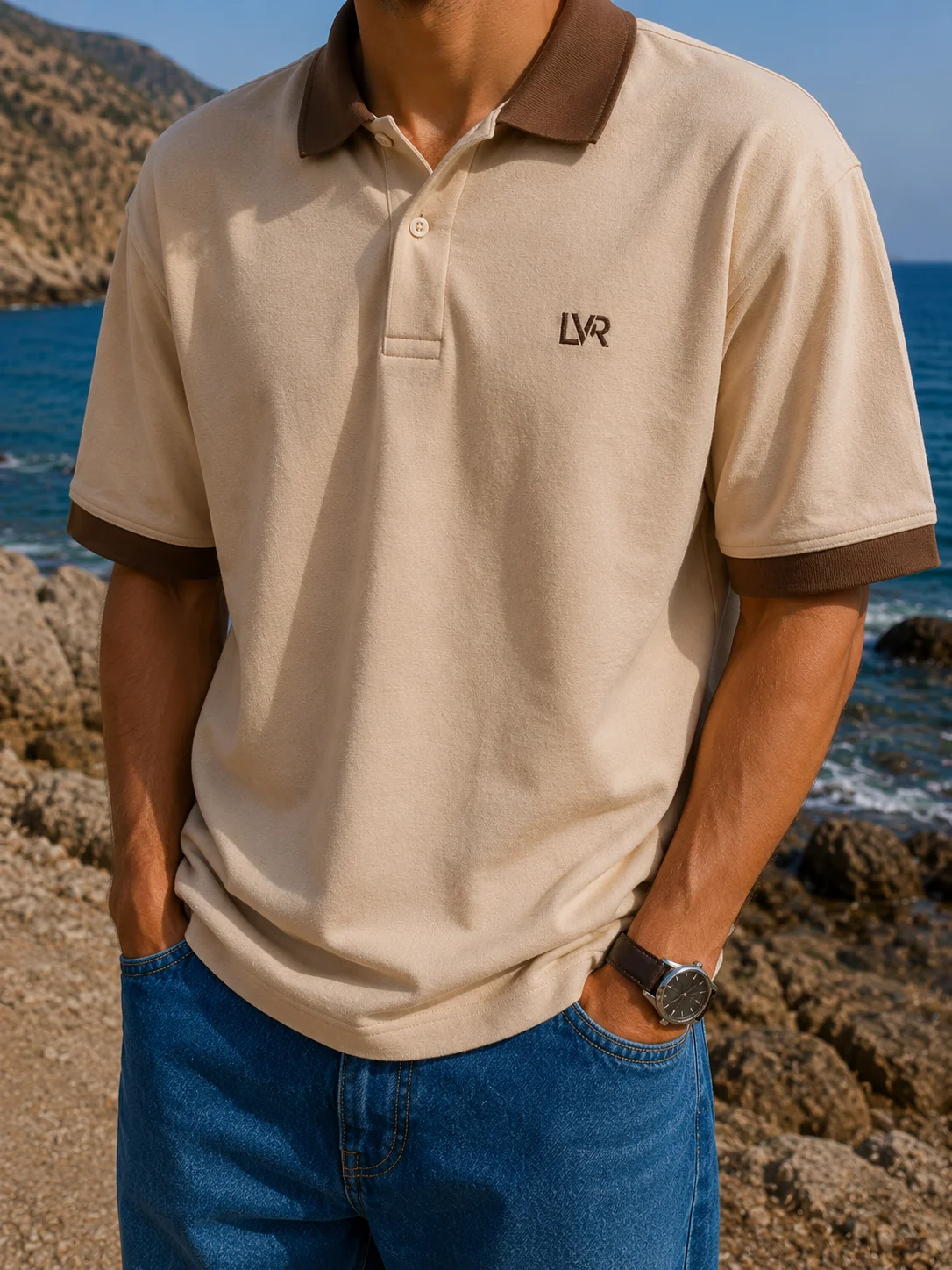 Contrast collar polo, photo 6 of 6