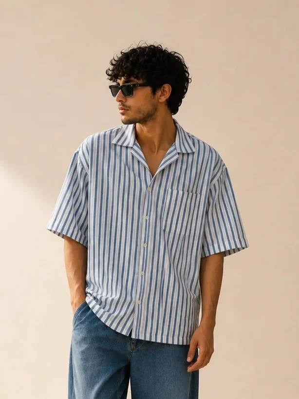 Striped vertical shirt