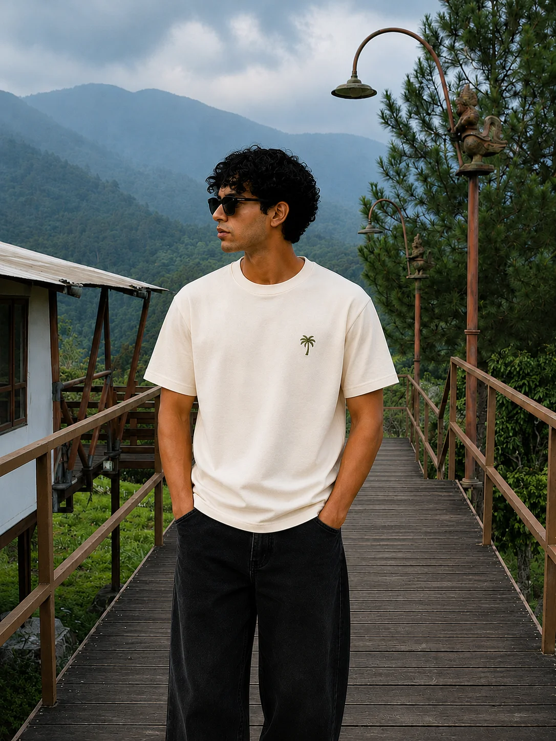 Palm tree graphic tee, photo 3 of 3
