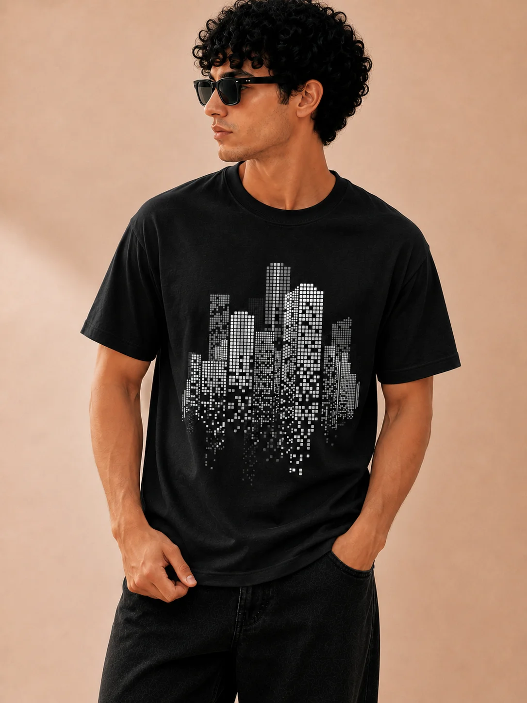 Building graphic tee