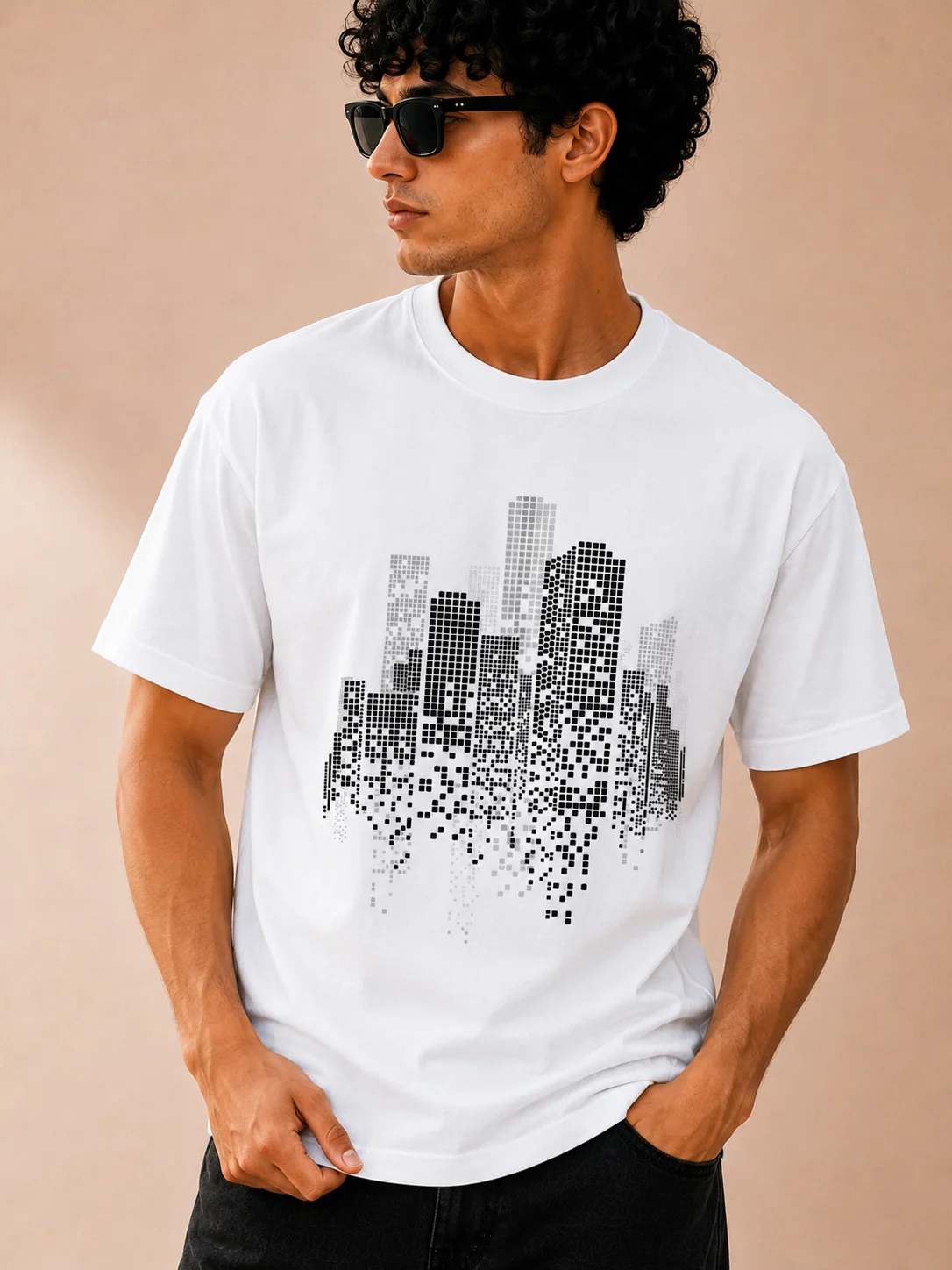 Building graphic tee