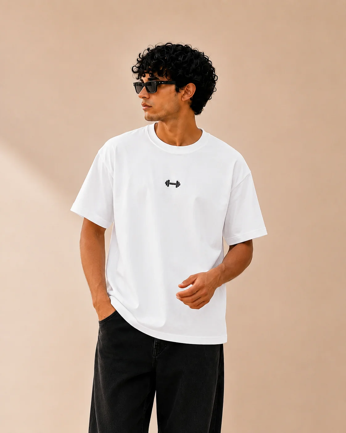 Dumbbell graphic tee