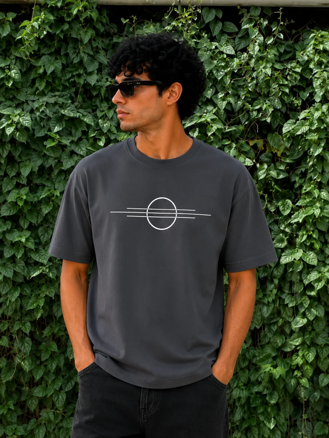 Geometric horizon tee, photo 3 of 3