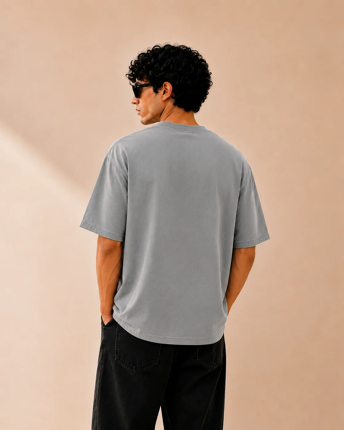 Crosshatch geometric tee, photo 2 of 3