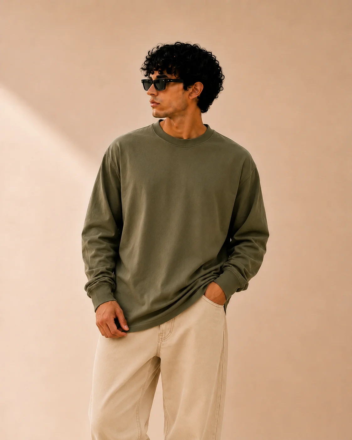 Heavyweight long sleeve tee