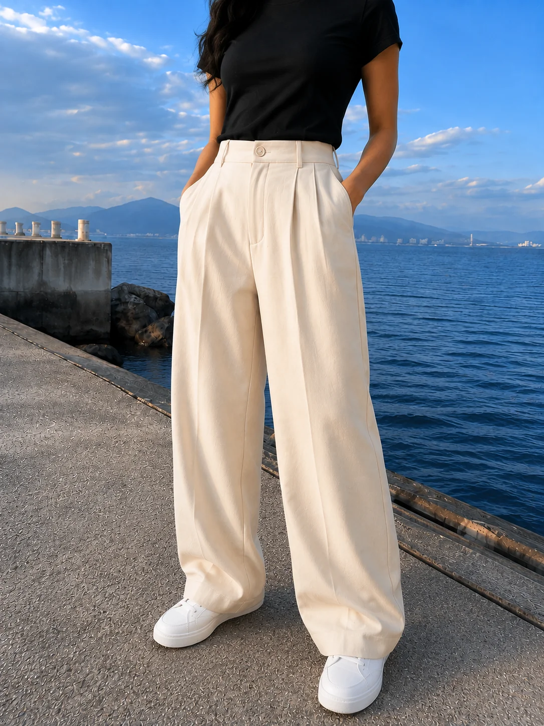 Pleated wide-leg, photo 4 of 5
