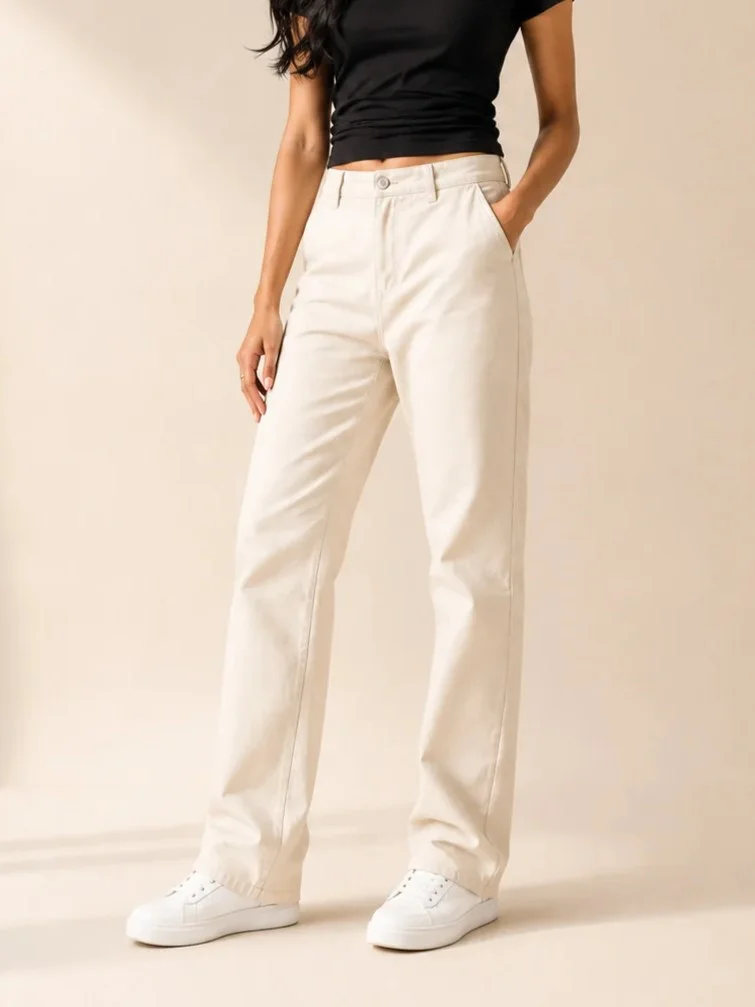 Straight-fit trouser
