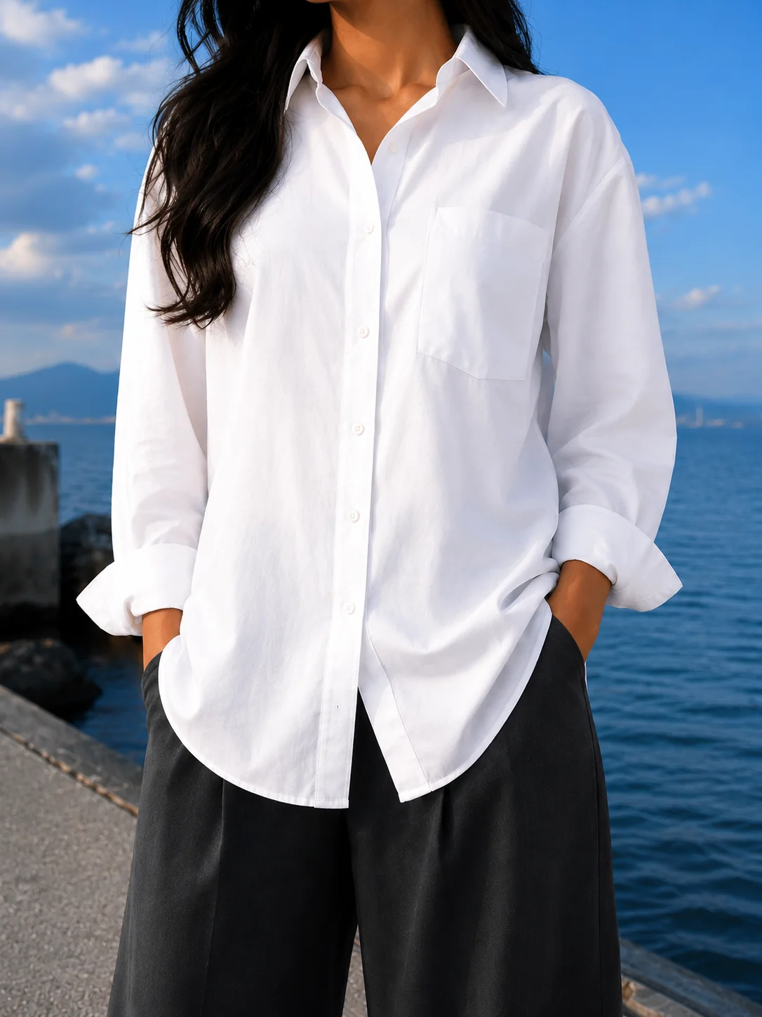 Plain oversized shirt, photo 5 of 5