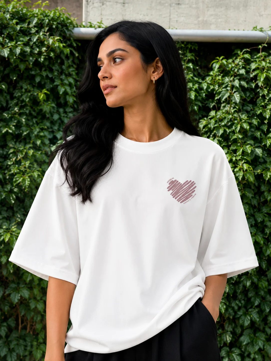 Scribble heart tee, photo 2 of 3