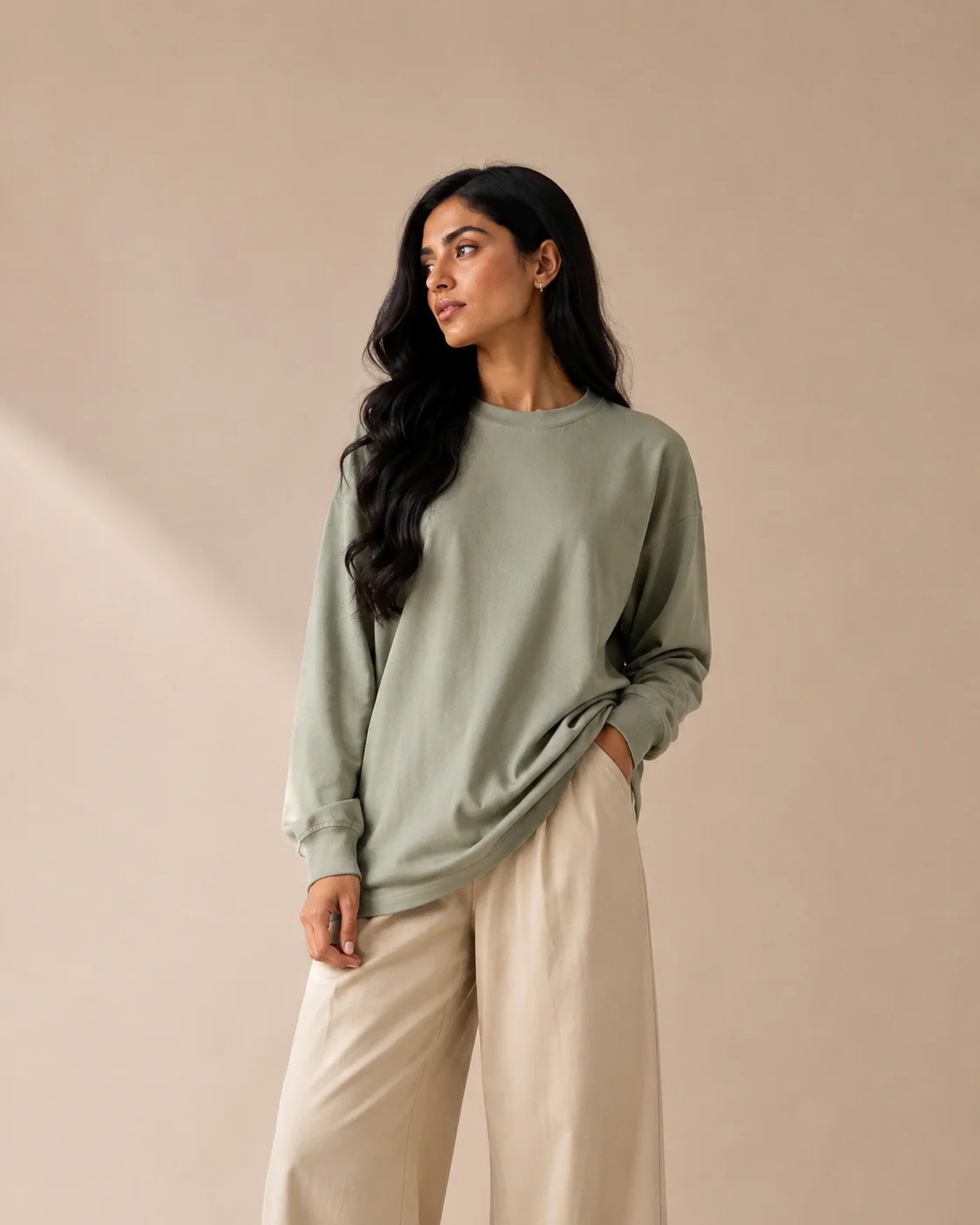 Heavyweight long sleeve tee