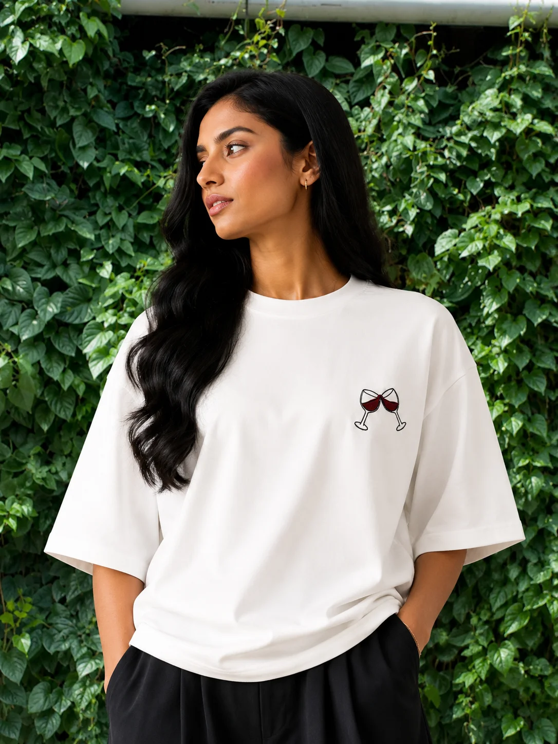 Wine glasses tee, photo 2 of 3